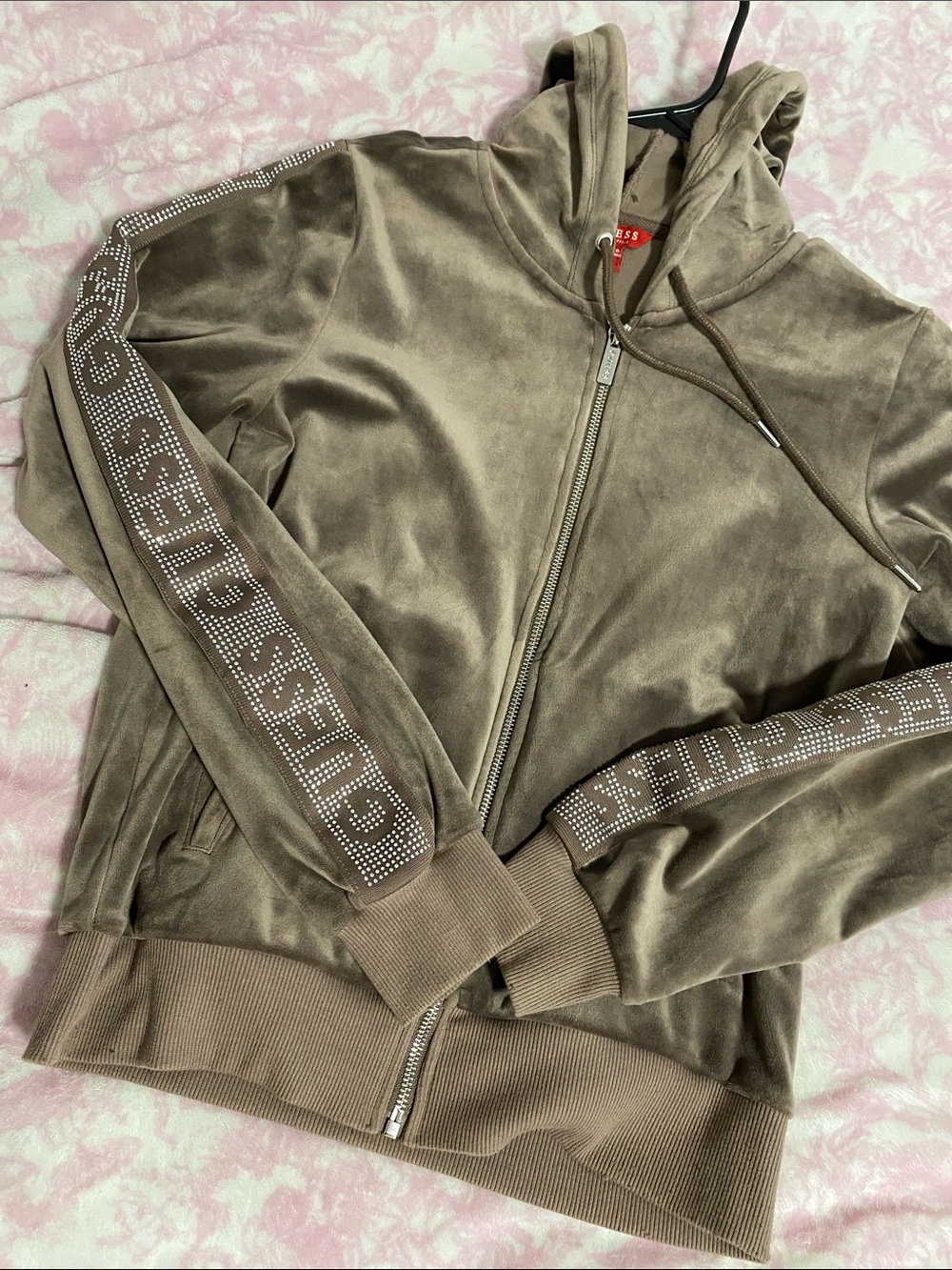Taupe Guess Zip Up